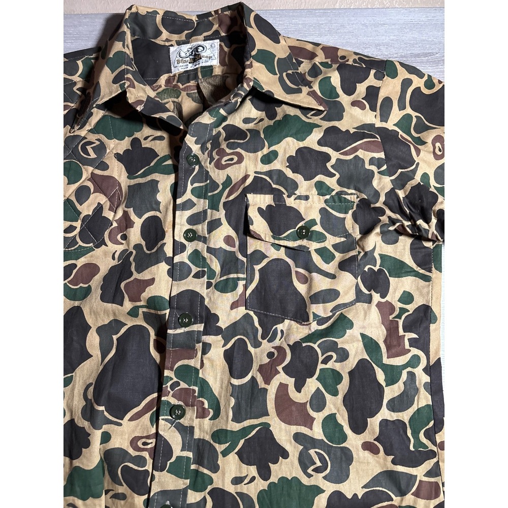 Vintage Black Sheep Mens L Duck Hunter Camo Hunting Shirt Quilted Patch Gorpcore - Picture 5 of 8